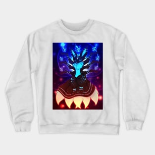 Blue fire fox Crewneck Sweatshirt